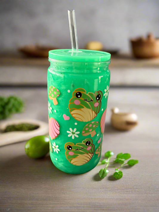 16oz Acrylic Cup (oopsie cup) shimmer effect (Ready to Ship)