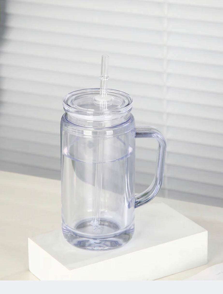 16oz Clear Acrylic with Handle