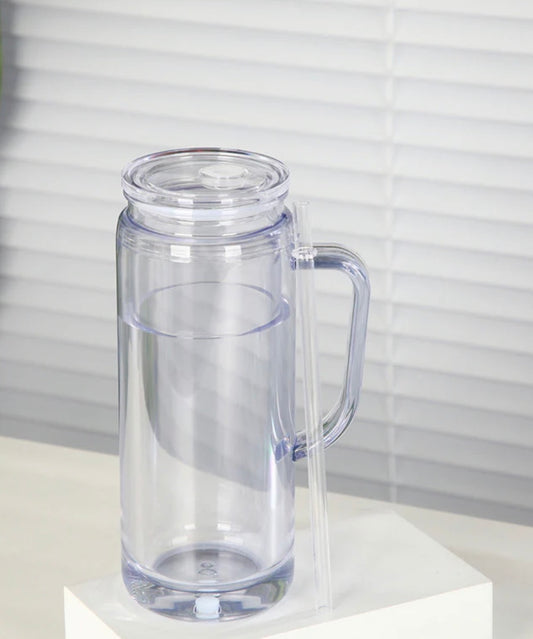 20oz Clear Acrylic Cup with Handle