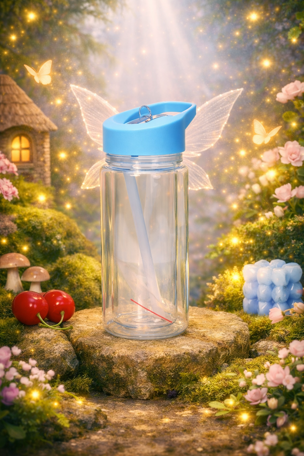 10oz Kids Snow Globe Water Bottle