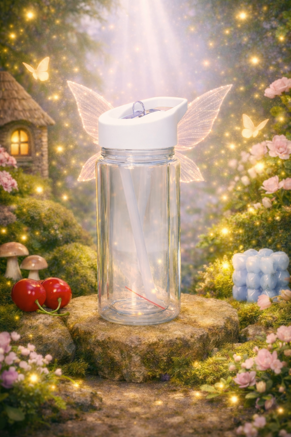 10oz Kids Snow Globe Water Bottle